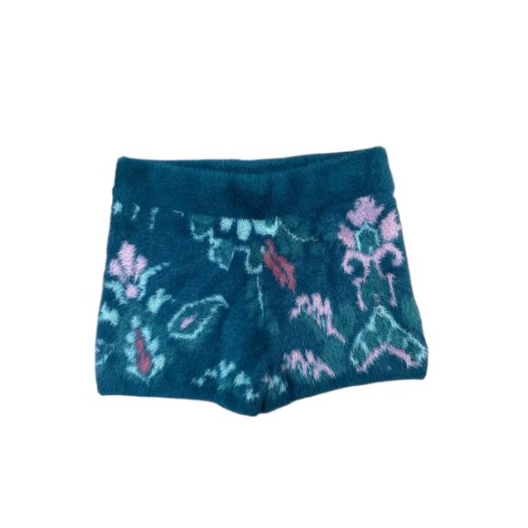 Anthropologie Daily Practice Sz XS Cozy Shorts Blue Comfy Very Tiny Flaw - Picture 2 of 6